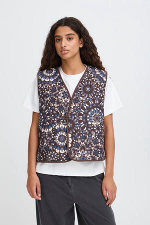 Gozima Teddy Waistcoat - Coffee Bean
