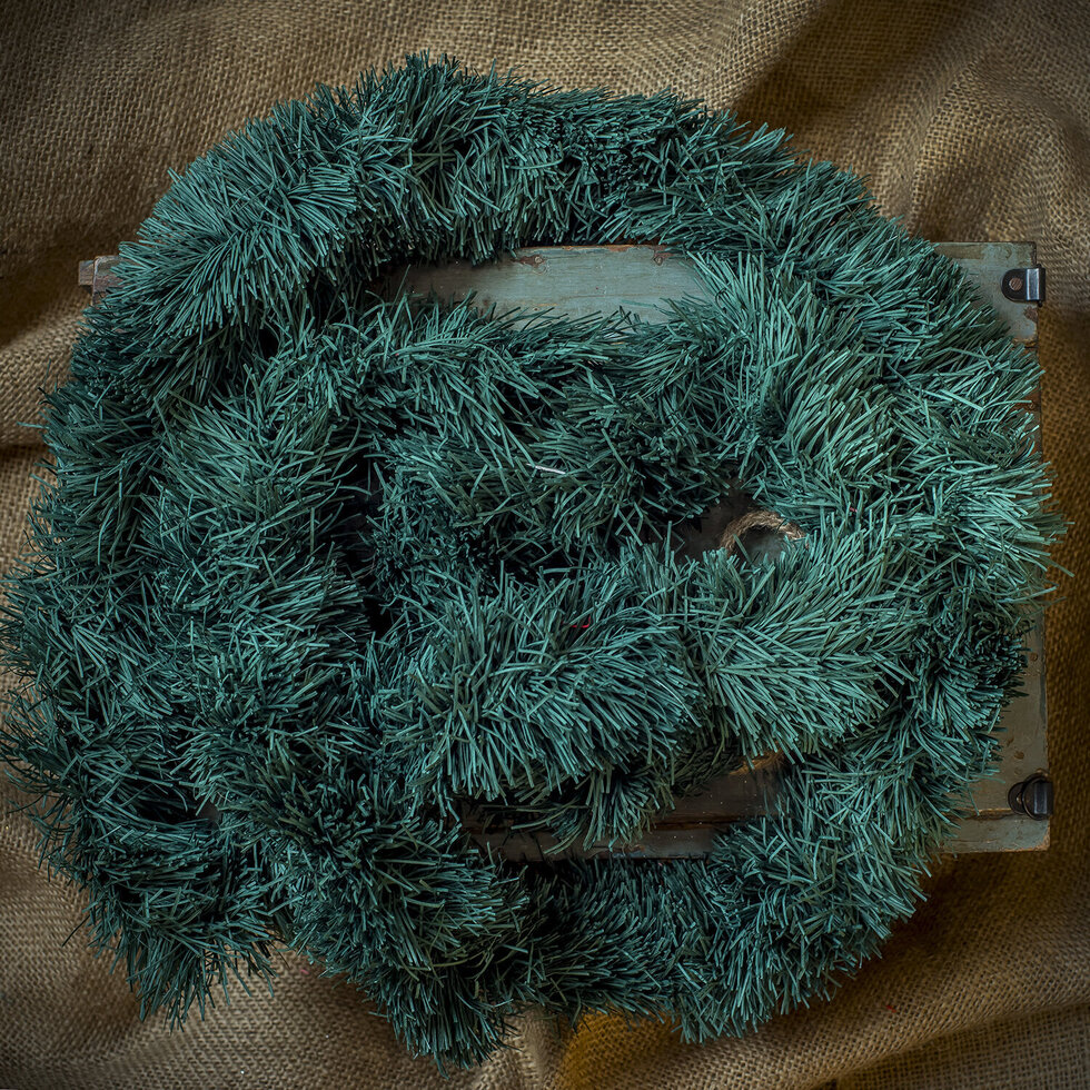 Recycled Paper Tinsel Garland - Green