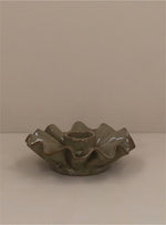 Porcelain Frill Candlestick - Green