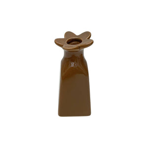 Flower Soliflore Vase - Brown
