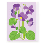 Purple Pansies Card