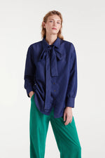 Chambray Fabric Shirt - Blue