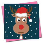 Googly Eyes Christmas Card - Rudolf