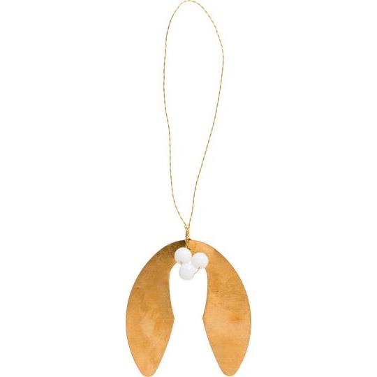 Mistletoe For Hanging With White Beads