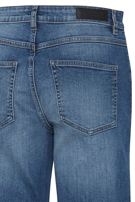 Twiggy Loose Fit Straight Jeans - Medium Blue