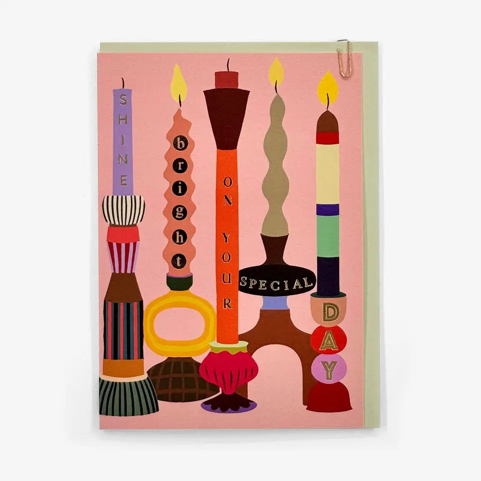 Candle Special Day Foiled Birthday Card