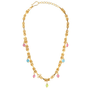 Talibah Multistone Necklace - Apatites, Tourmalines and Aquamarines