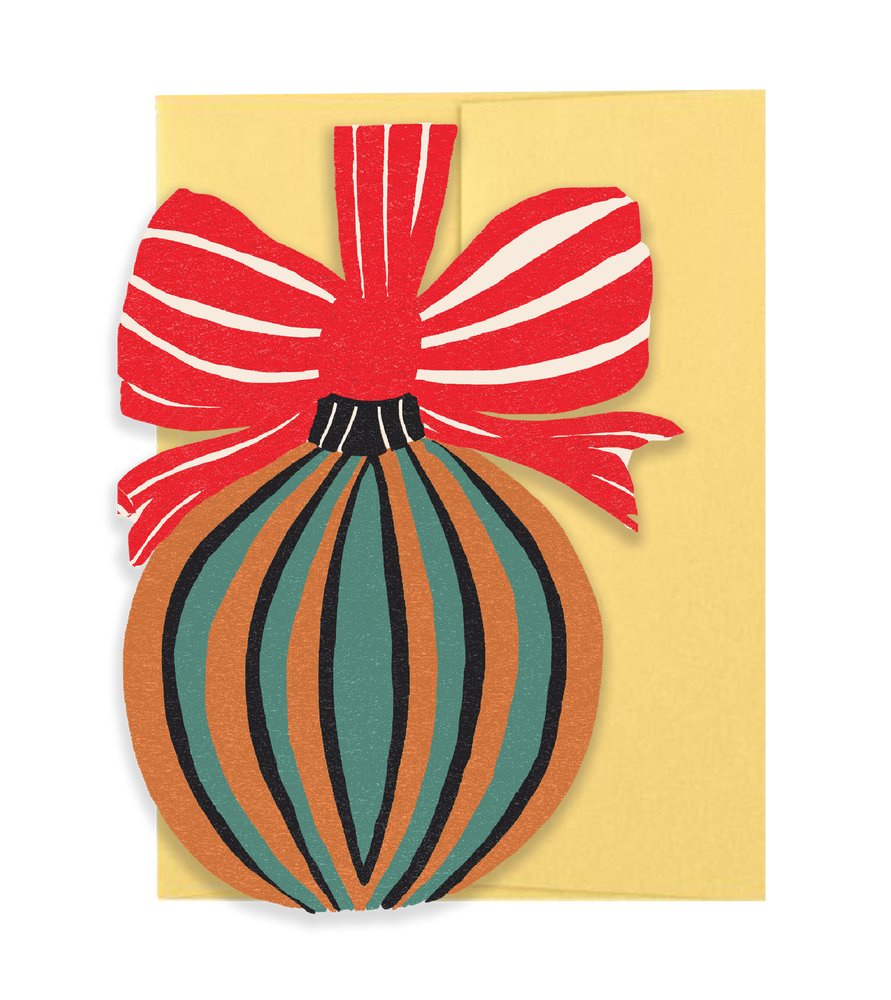 Bauble Die Cut Card - Jingle Bells Collection