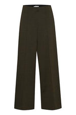 Kate Herringbone Jacquard Trousers - Black/Lizard