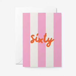 Age 60 Birthday Greetings Card