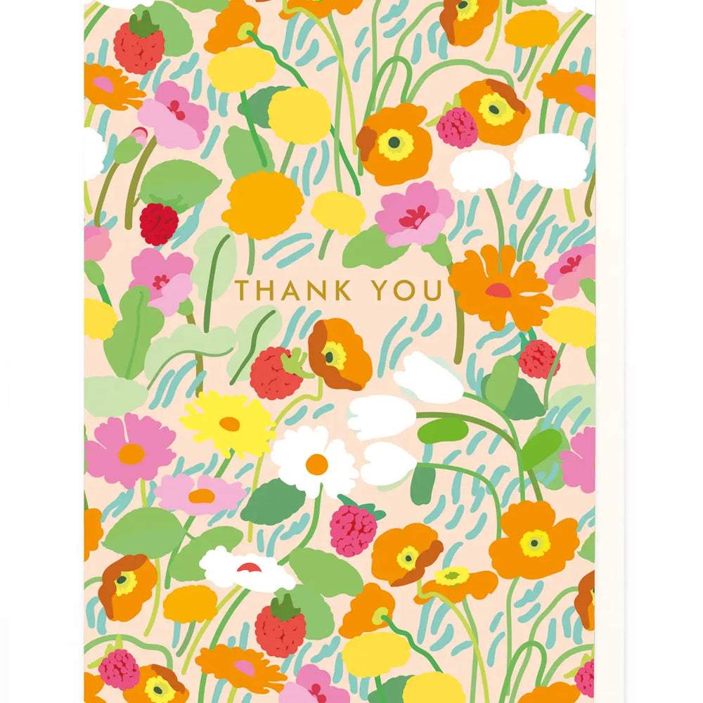 Thank You Floral Card