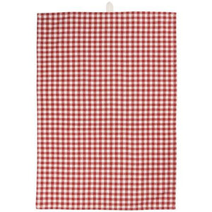 Tea Towel - Rust/ Natural Check