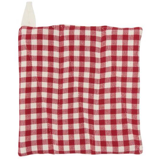 Pot Holder Asta Rd/ Natural Check