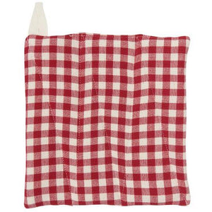 Pot Holder Asta Rd/ Natural Check