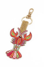 Rainbow Lobster Keyring/ Bag Charm