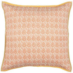 Vigga Burnt Orange Cushion Cover With Pad -Double Weave Print - Square