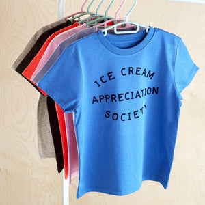 Ice Cream Appreciation Society - Kid's T-shirt - Blue 5-6 years