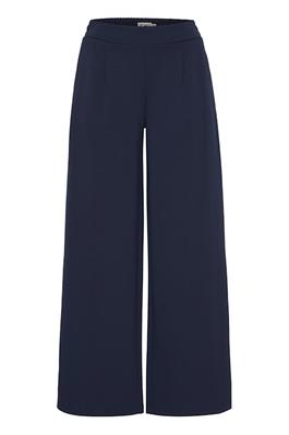 Kate Long Wide Trousers - Maritime Blue