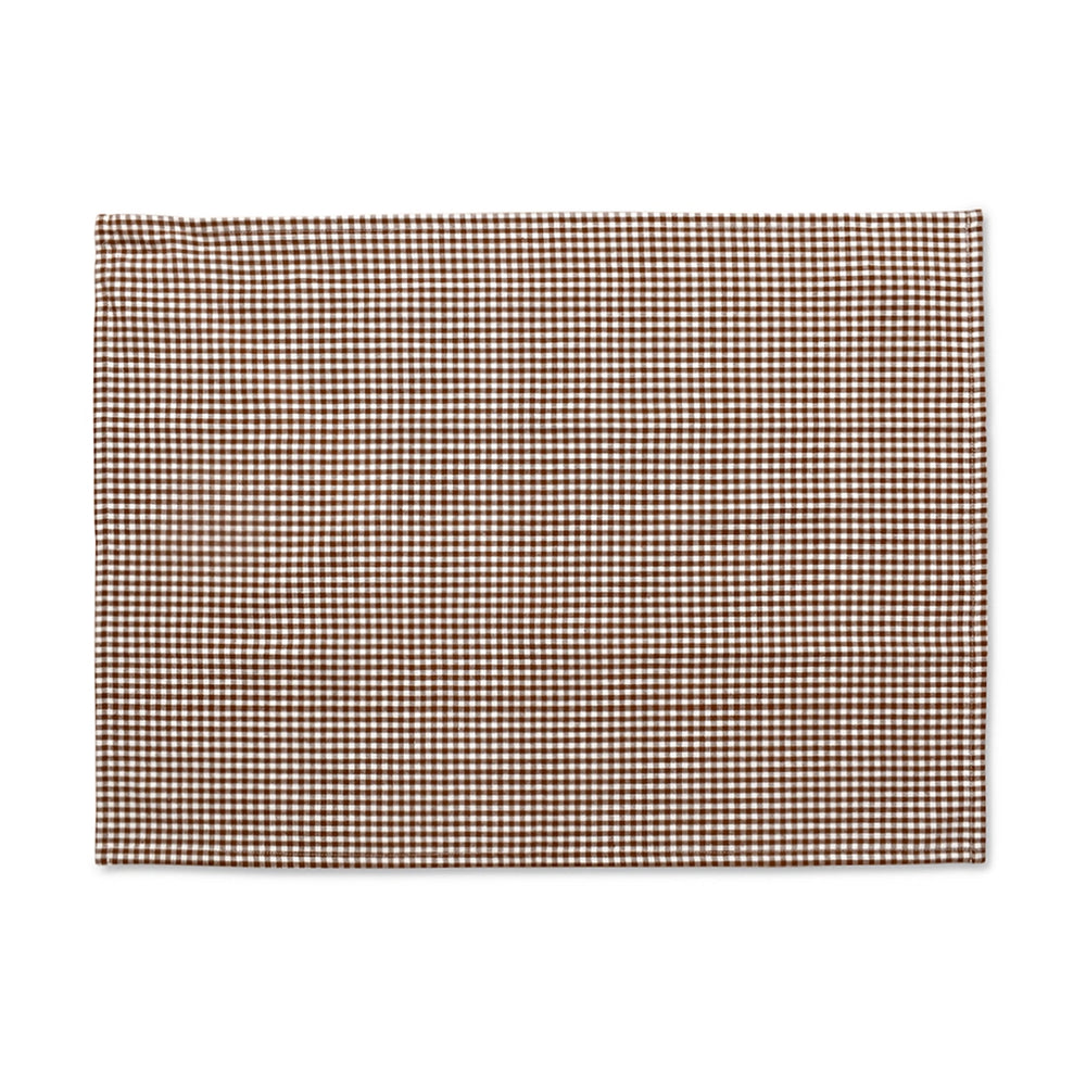 Brown Gingham 100% Cotton Tea Towel