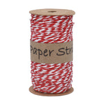 Red and White String Spool - 50 metres
