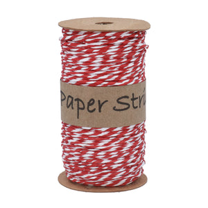 Red and White String Spool - 50 metres