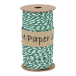 Green and White String Spool - 50 metres