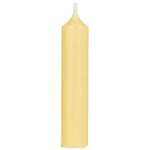 Short Dinner Candle - Yellow Rustic, Pack of 7
