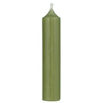 Short Dinner Candle - Moss Green, Pack of 7