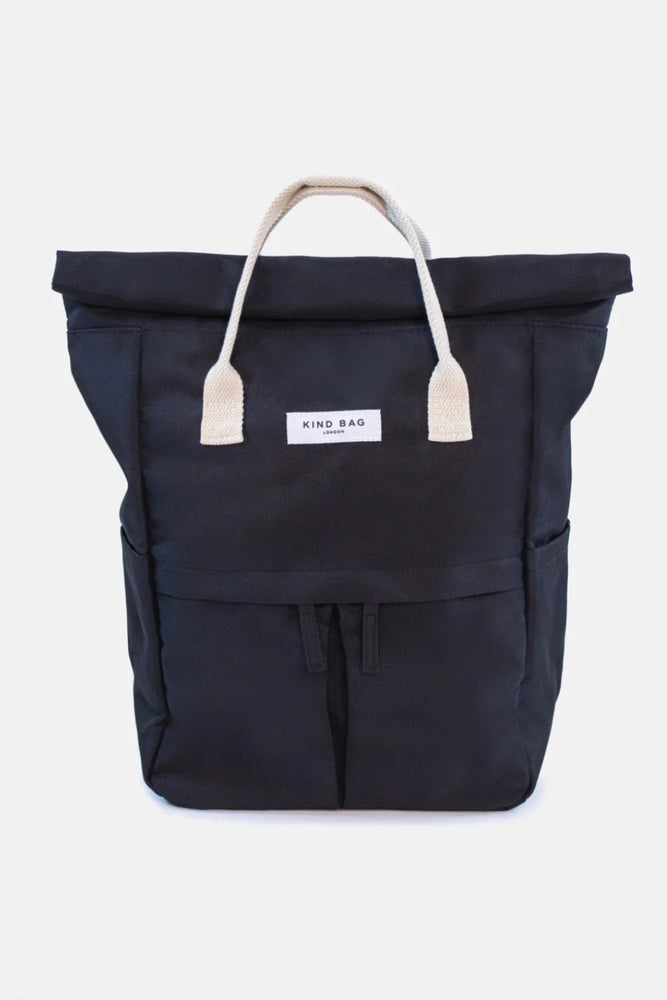 Black Backpack Bag - Eco - Medium