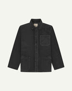 Men's Organic Buttoned Cord Overshirt - Charcoal