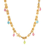 Talibah Multistone Necklace - Apatites, Tourmalines and Aquamarines