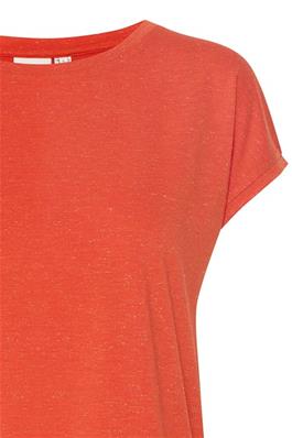 Rebel Round Neck T Shirt - Orange