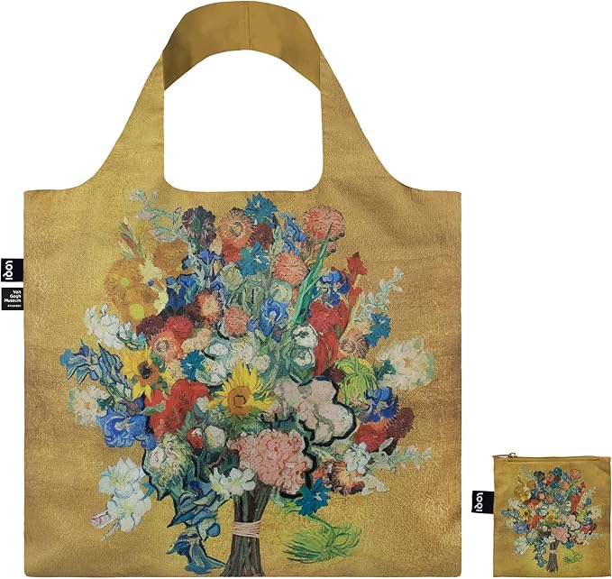 Loqi Van Gogh Bouquet Shopping Bag - Yellow