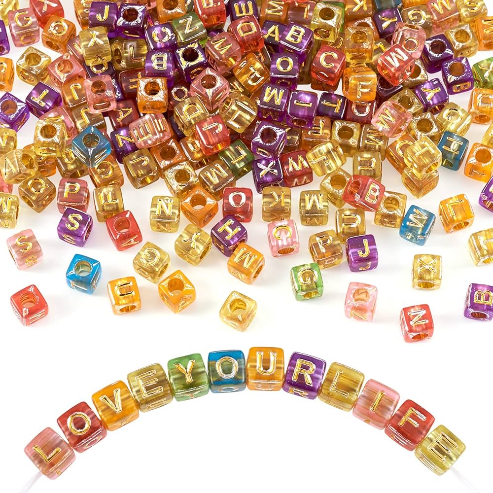 Alphabet Beads - Gold