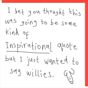 Willies Card