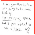 Willies Card