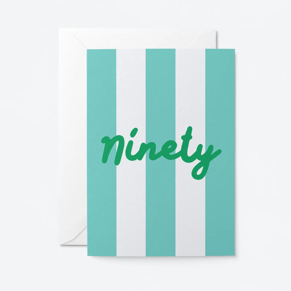 Age 90 Birthday Greetings Card