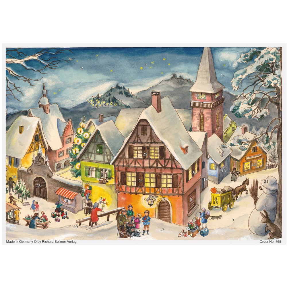 “Snowy Village” advent calendar