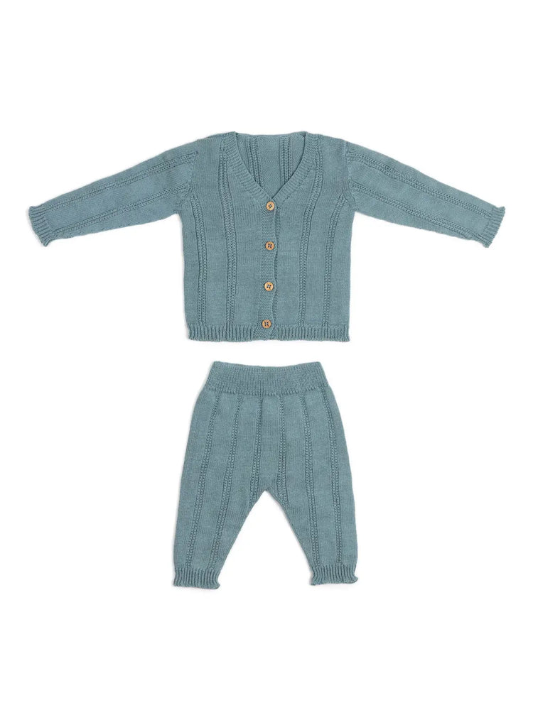 Jeans Blue Jacket and Leggings Baby 2 Piece Outfit 0 - 3 months Organic Cotton