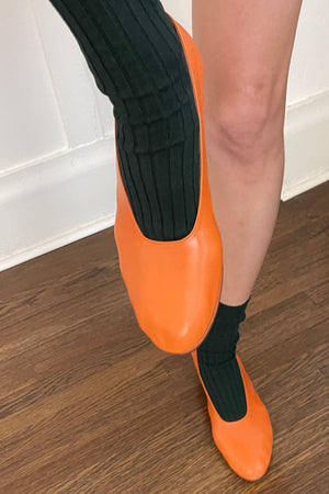 Her Socks - Mercerized Combed Cotton Rib: Peacock