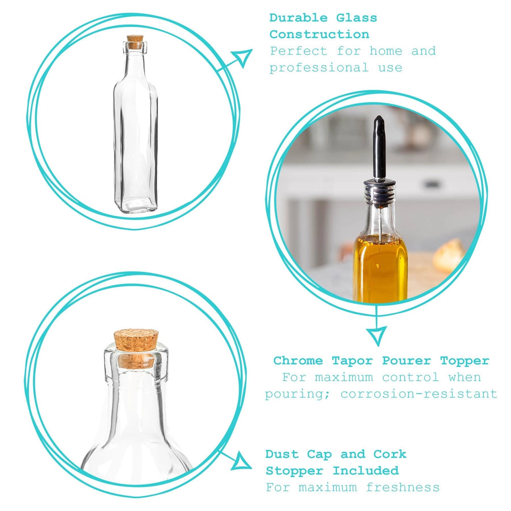 Olive Oil Bottle with Pourer Lid