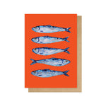 Sardines by Alice Straker Greetings Card