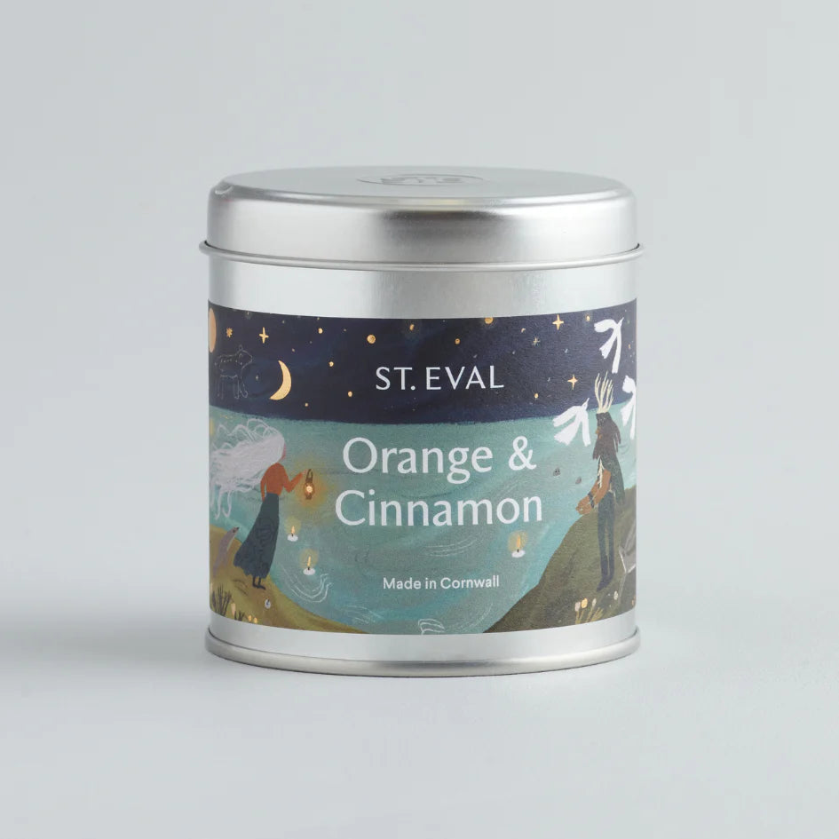 Orange & Cinnamon Christmas Scented Tin Candle