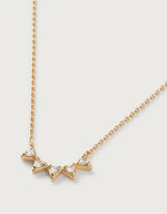 CZ Bunting Necklace - Gold
