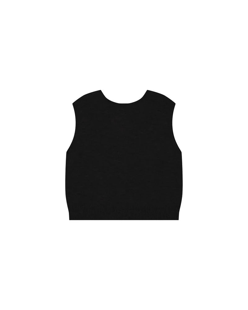 Santa V Neck Gilet - Chocolat