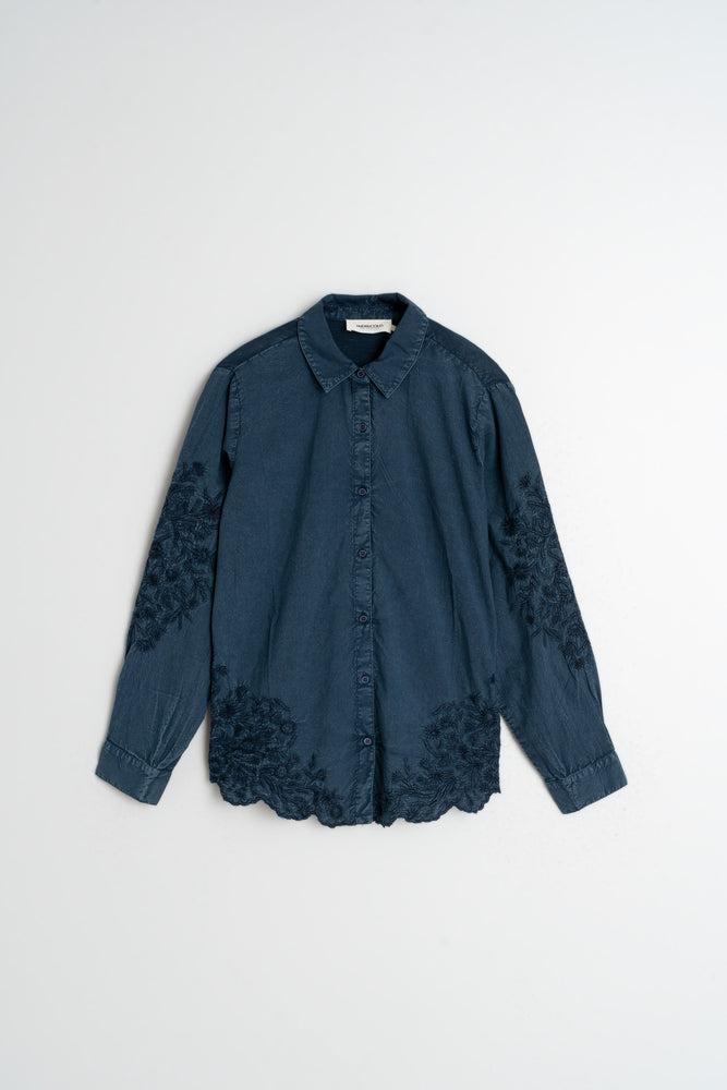 Cotton Corduroy Shirt - Indigo