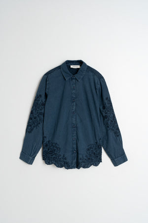 Cotton Corduroy Shirt - Indigo