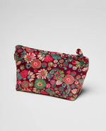Extra Large Organic Cotton Velvet Washbag - Molly Burgundy