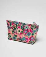 Extra Large Organic Cotton Velvet Washbag - Molly Coral