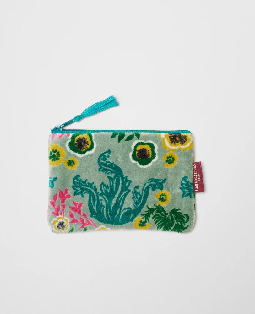 Flat Zip Organic Cotton Pouch - Swainston Green (Avis 103)